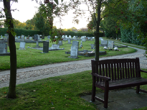 View of the cemetery